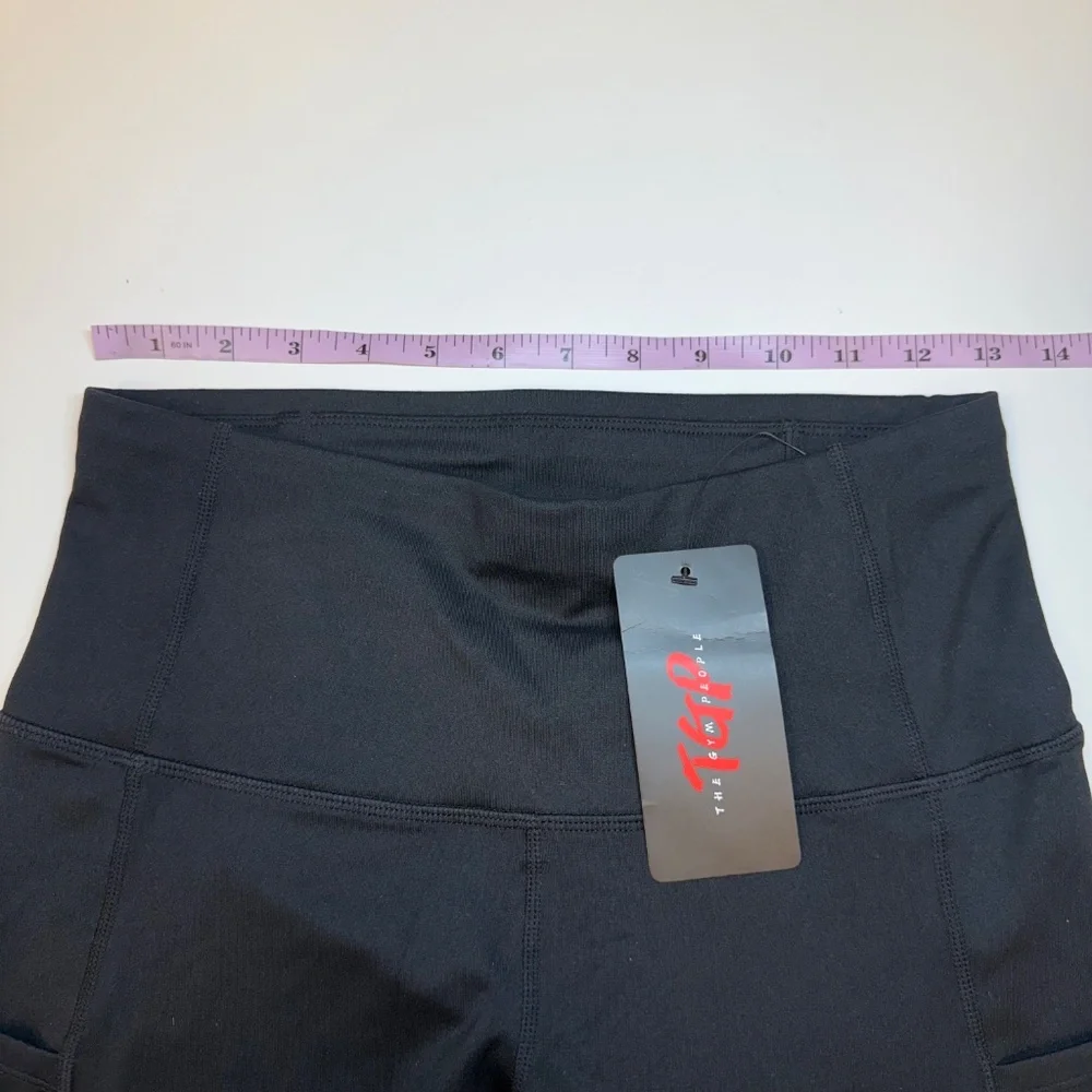 The Gym People Thick High Waist Yoga Pants Tummy Control Workout Yoga Leggings M - Picture 10 of 11